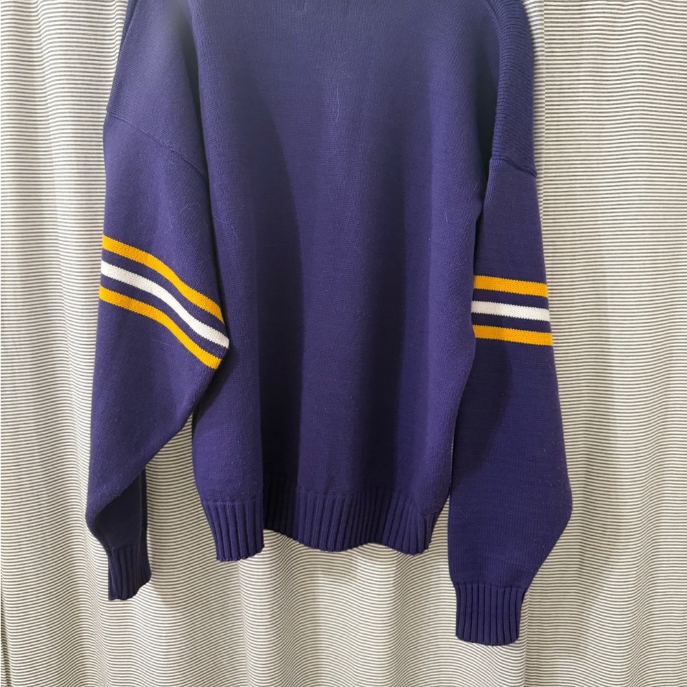 VINTAGE wool blend Vikings sweater NFL - Picture 3 of 3